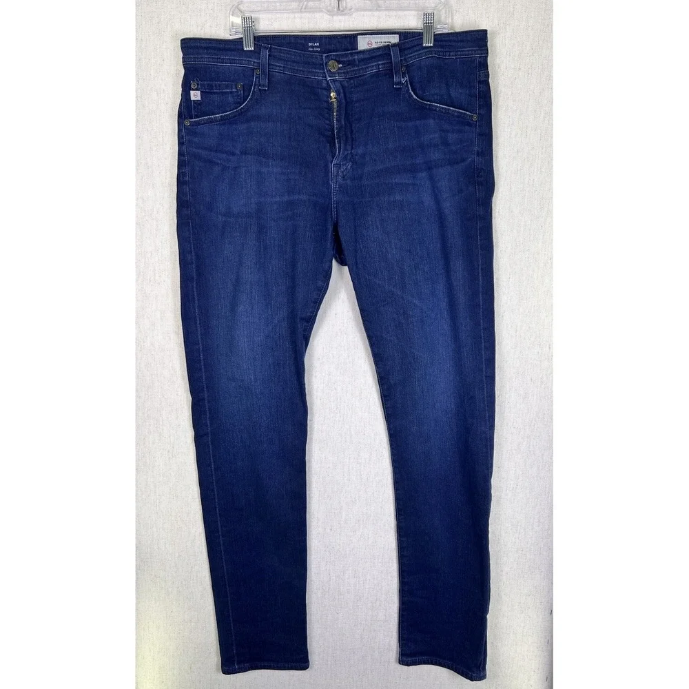 AG Adriano Goldschmied The Dylan‎ Men's Jeans Blue 38x33 Slim Skinny Denim ✅